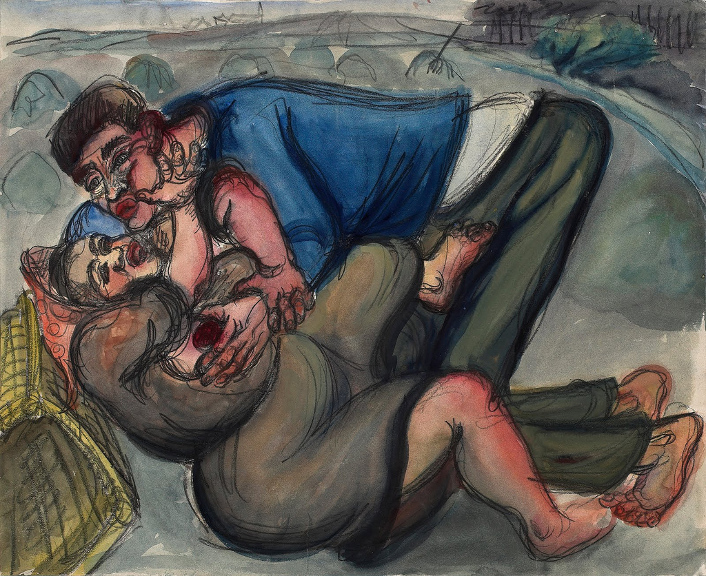 Couple by Elfriede Lohse-Wachtler, 1930